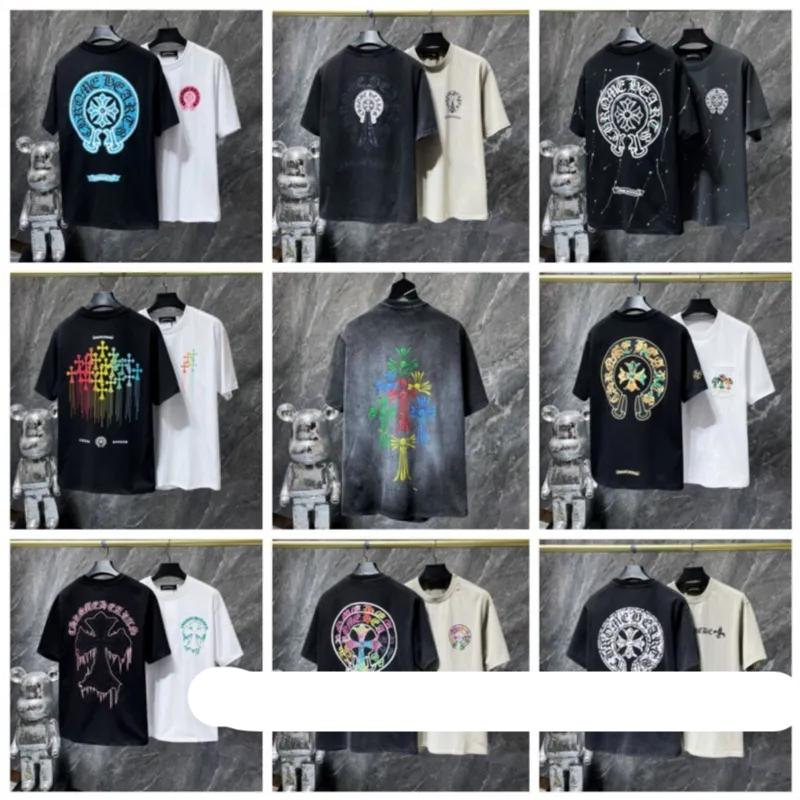 t24新款克罗伈夏季短袖欧美街头嘻哈男女半袖T恤系列男女同款 (14)